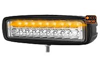 6" Rectangular LED Spot Beam Work Lamp With Strobe Light